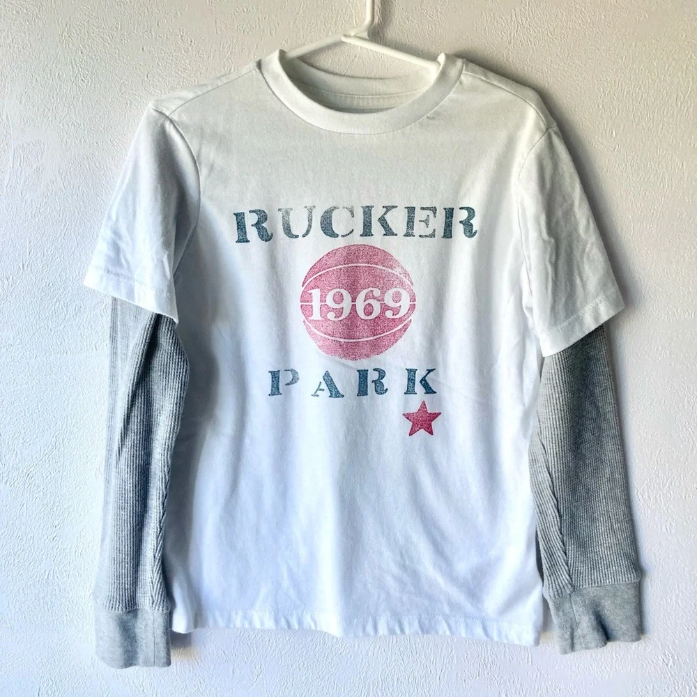 Gap Rucker Park Basketball Long Sleeve Tee Size S
